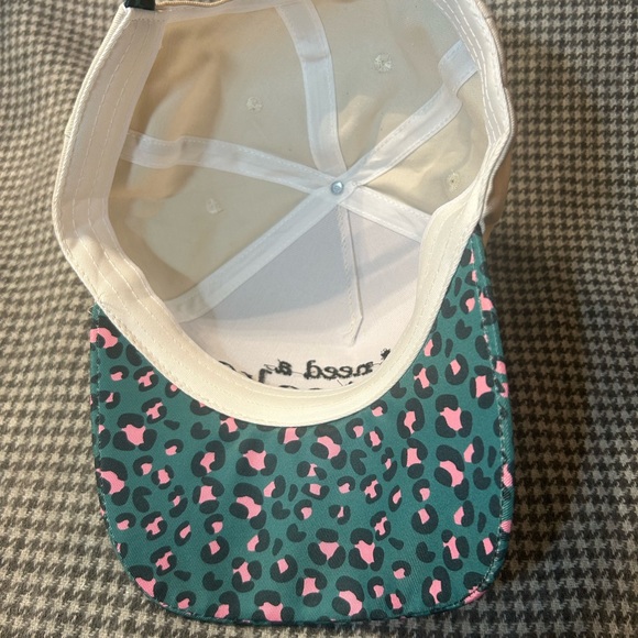 Zenana Outfitters Cream and Green Leopard Print Cap - Picture 5 of 5